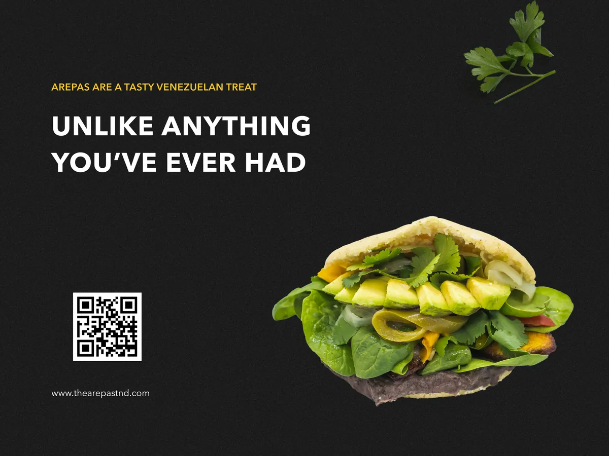 The Arepa Stand marketing materials